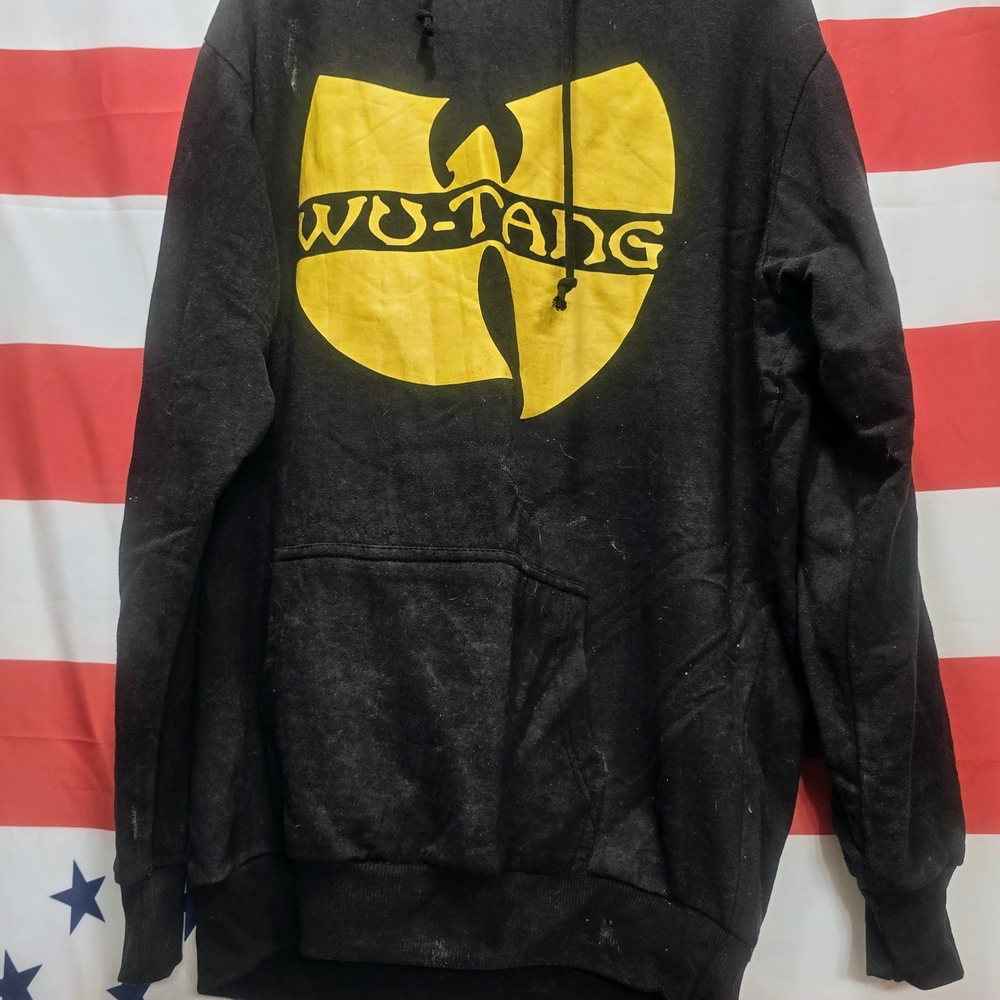 Wu-Tang Black Hoodie with Yellow Logo